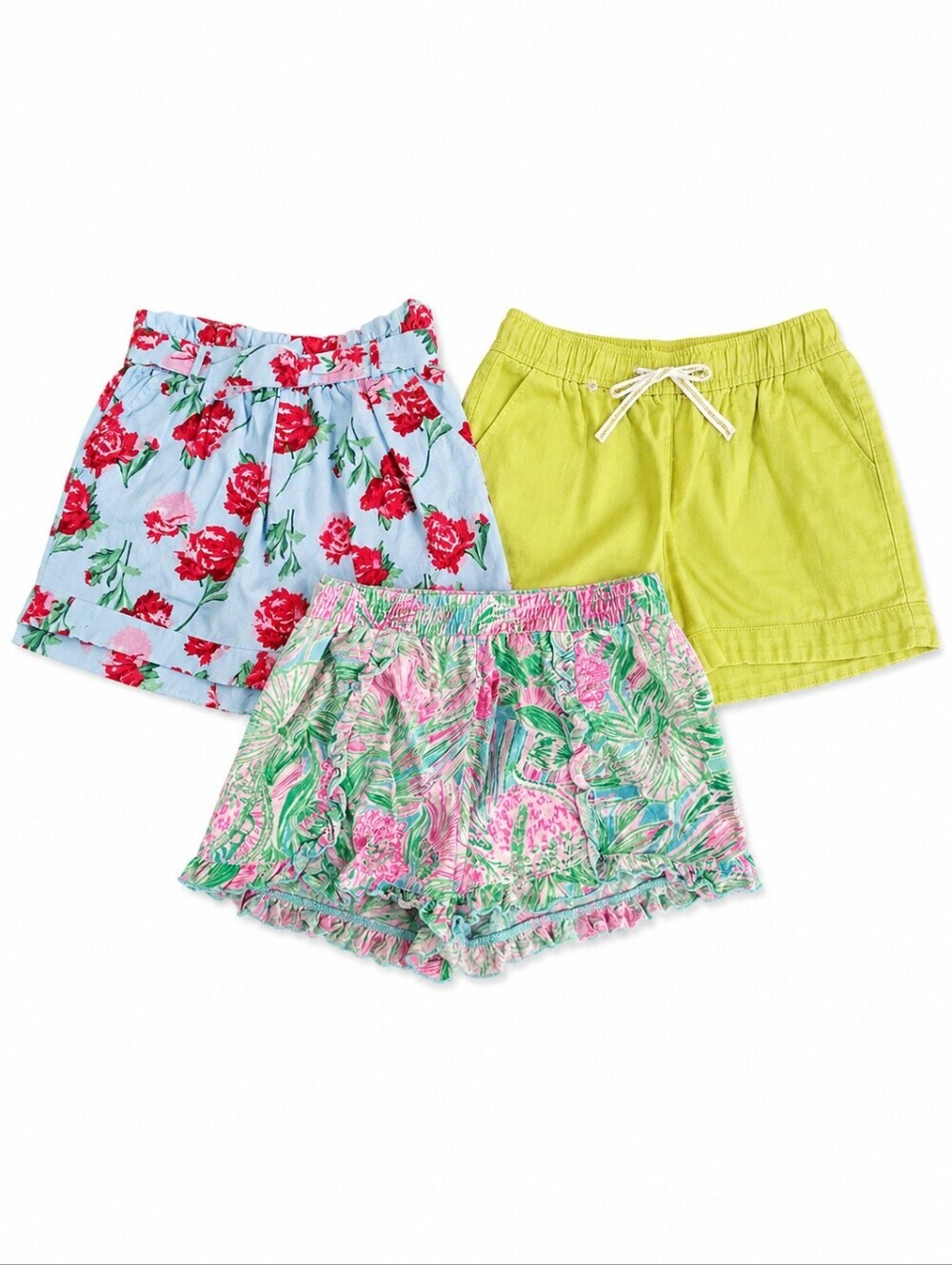 Lot Of Girls Summer Shorts Sz 12 Lilly Pulitzer, Janie & Jack, Crewcuts- 2 NWT